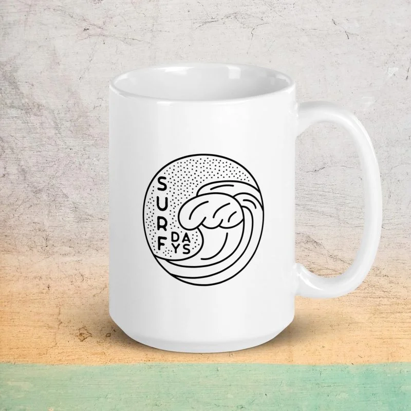 Surf Days - Glossy mug - Image 2