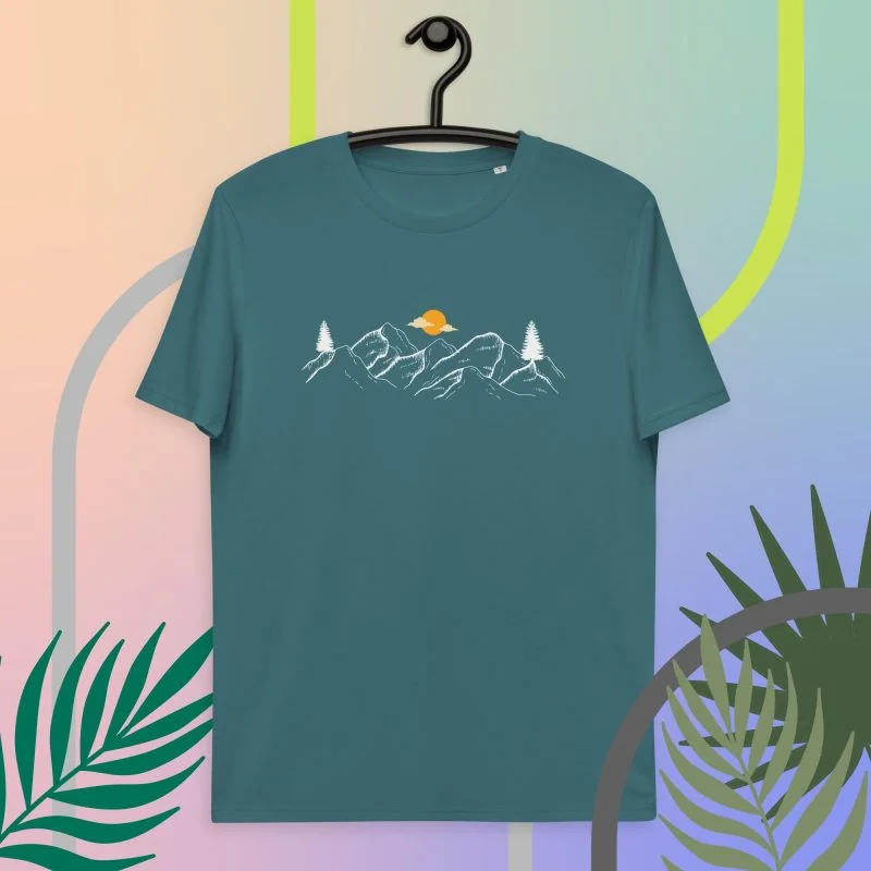 Mountain and Sun organic t-shirt - Image 3