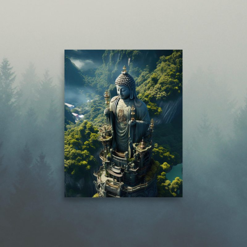 Buda Temple Mountain Poster - Image 3