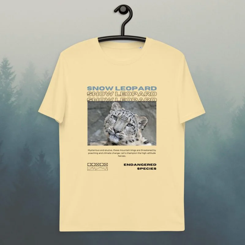 Snow Leopard ES2 Organic T-shirt - Image 7