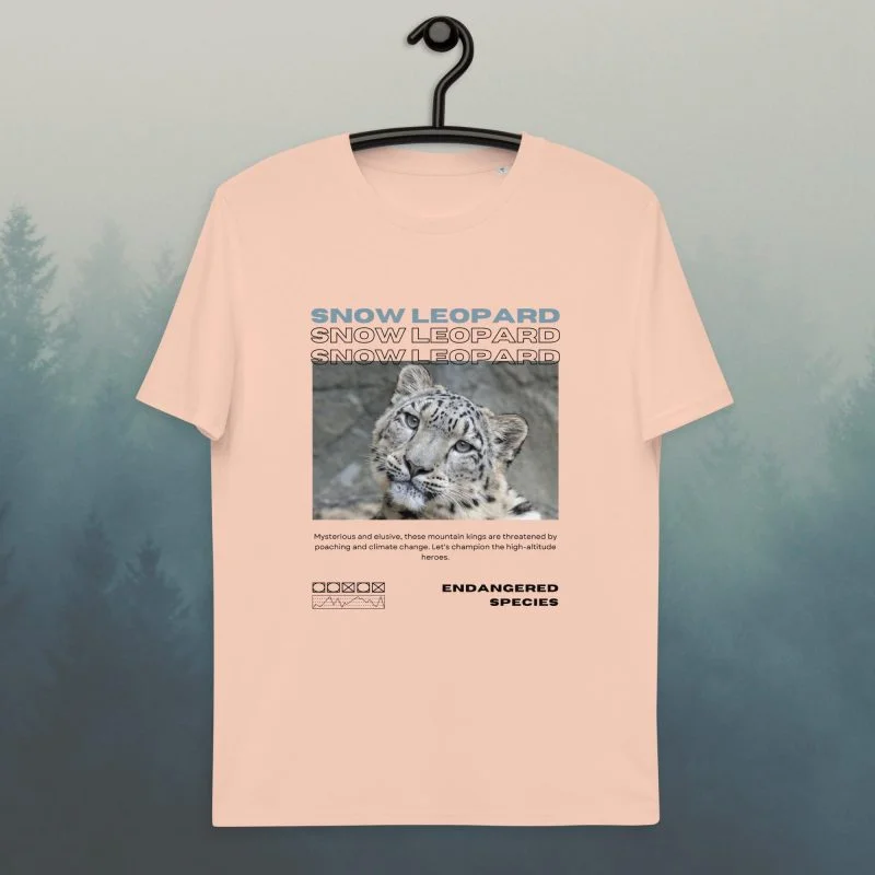 Snow Leopard ES2 Organic T-shirt - Image 4