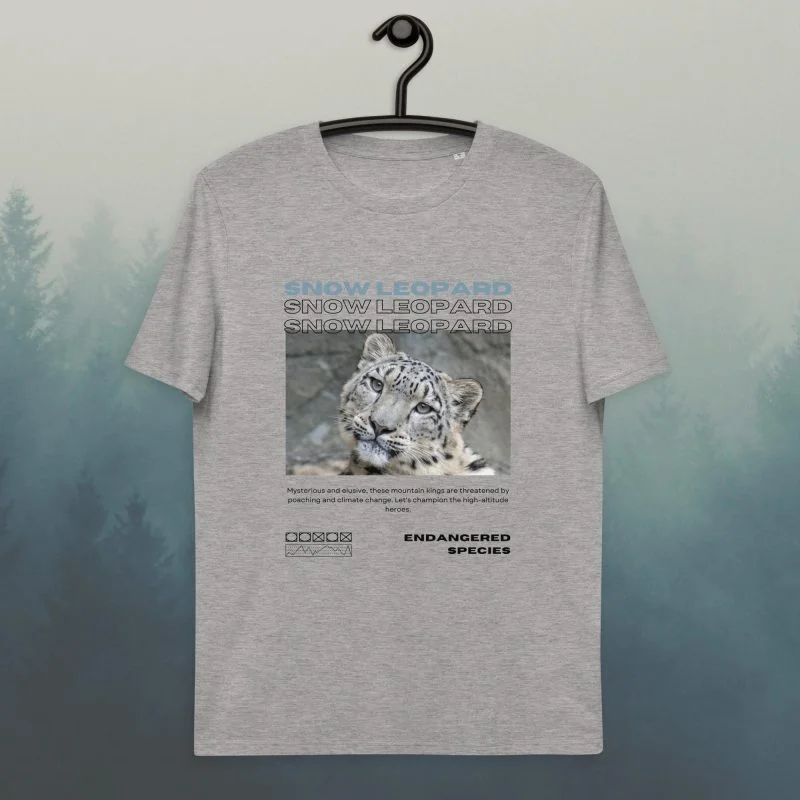 Snow Leopard ES2 Organic T-shirt - Image 8