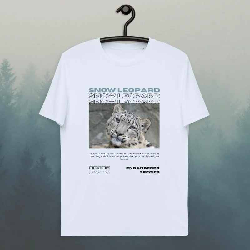 Snow Leopard ES2 Organic T-shirt - Image 5