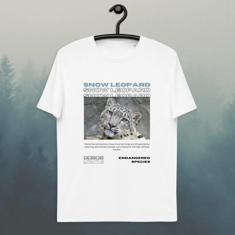 Snow Leopard ES2 Organic T-shirt - Image 2