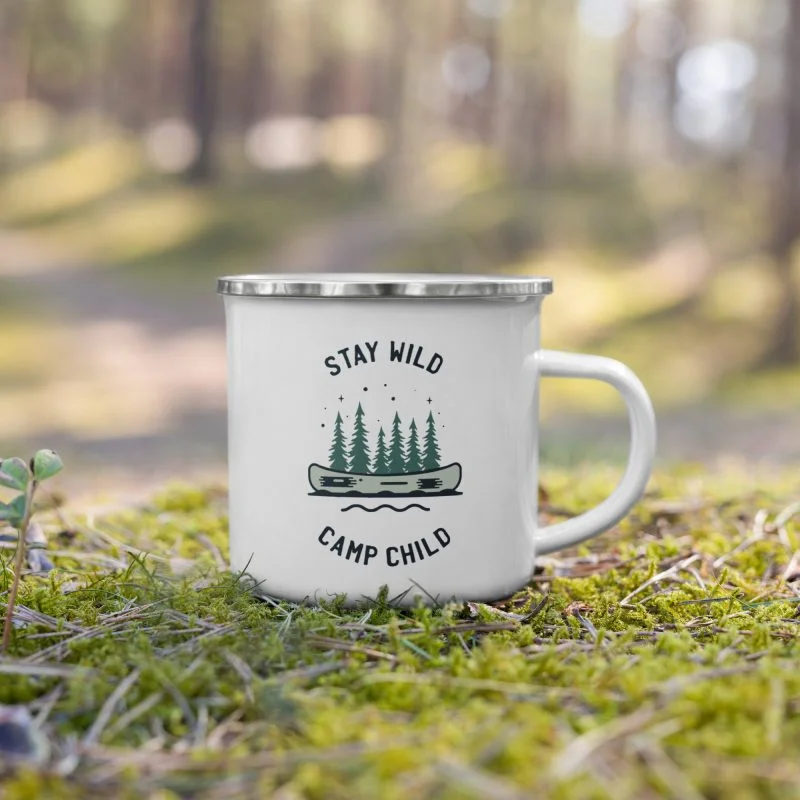 Stay Wild Enamel Mug